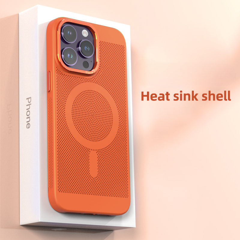 Breathable Mesh Magnetic Hard Case For iPhone