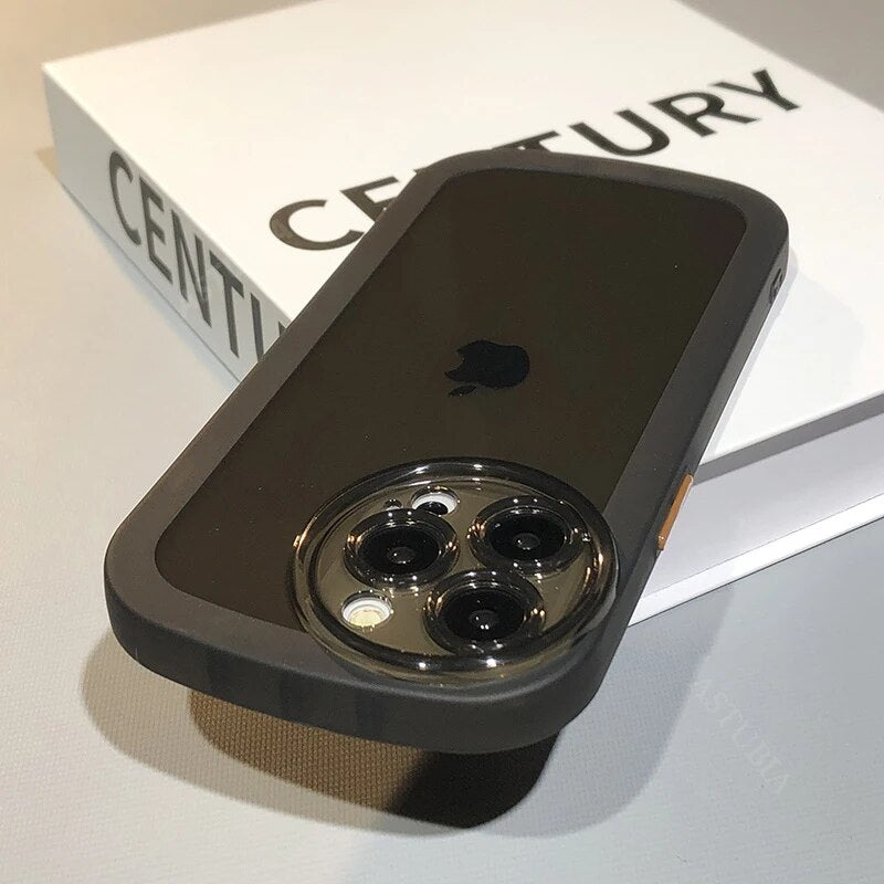 Circle Camera Protection Clear Case For iPhone